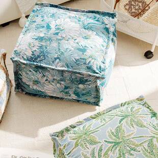 艺术地卉坐蒲团小清新家用墩客厅DWI卧花室垫懒人沙发脚踏民宿矮