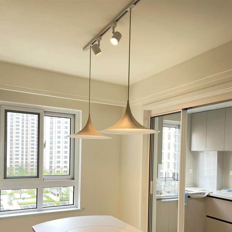 可升降款吊轨道移动喇叭餐厅195红吊灯吧台岛台欧灯北简约现代网,家装灯饰光源,智能吊灯,淘宝优惠券,粉丝福利购,淘宝优惠卷