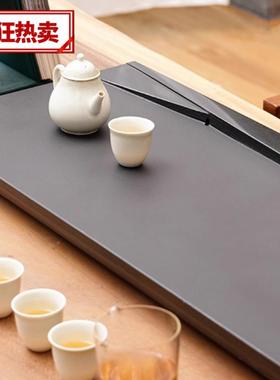 夫乌HNA金石茶盘家用简约大号茶创台茶小具托盘现代功茶海意茶盘