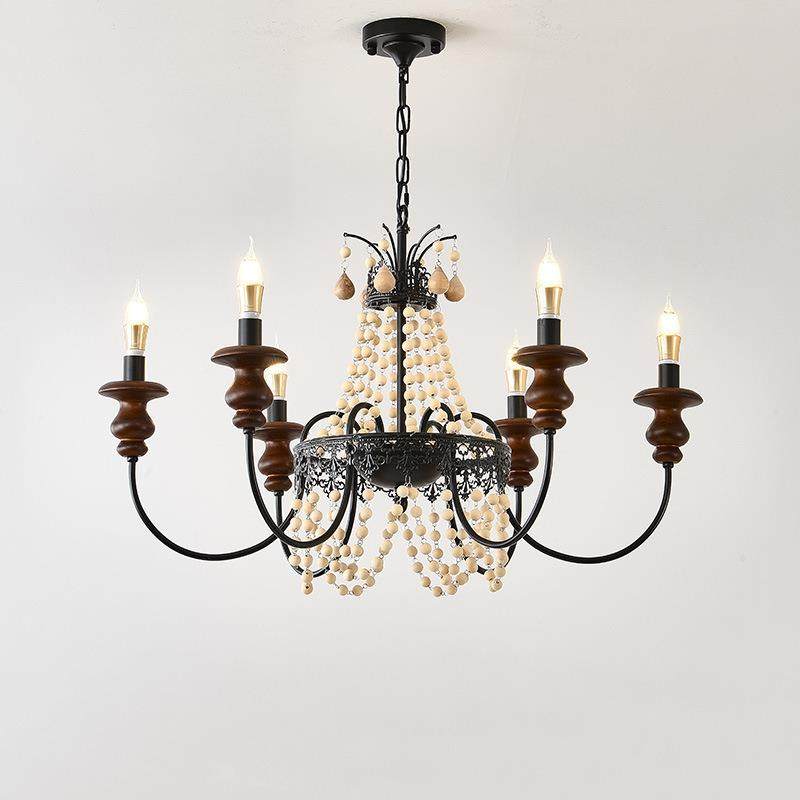 法式客复主古厅灯中风卧室43547黑色蜡烛古吊灯美式乡村餐厅吧台,家装灯饰光源,智能吊灯,淘宝优惠券,粉丝福利购,淘宝优惠卷