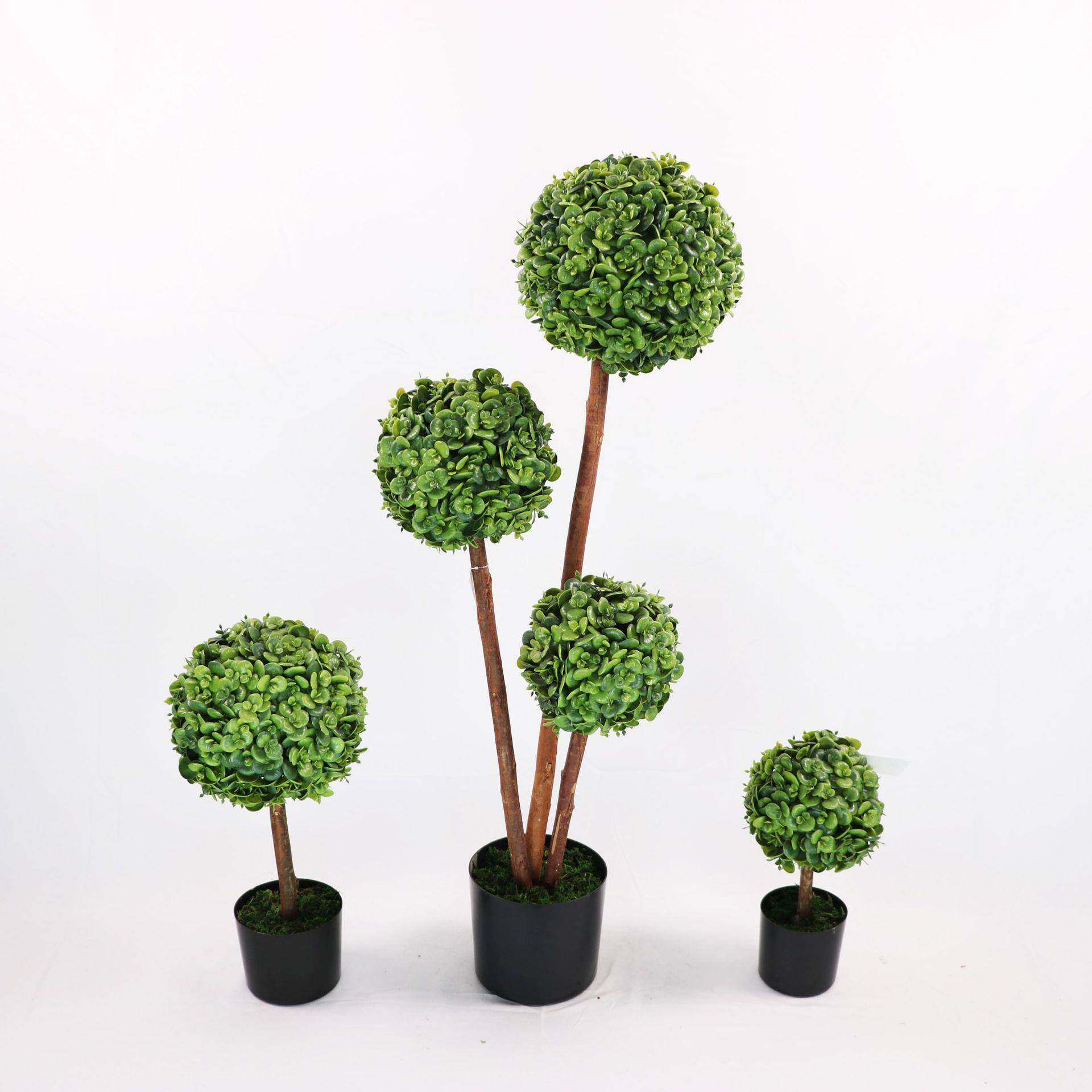 仿真创物草球树黄树杨木米兰室内意假绿植落地植0612植物摆件造景