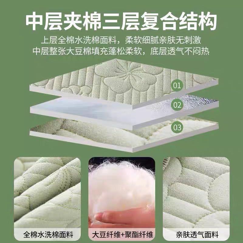 a类全高夹棉床笠单花边件纯棉床罩加棉厚档床套罩厂家直供防滑床