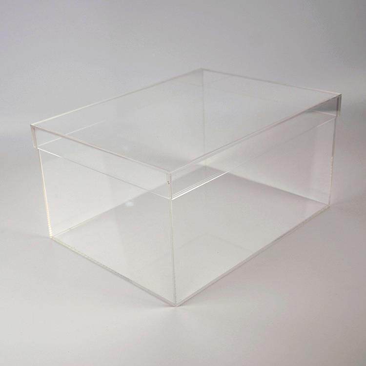 亚克力鞋盒球鞋明收纳展示柜防防氧化密封收尘藏鞋盒收纳透盒947
