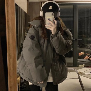 羽绒棉服少女冬装2025新款初中高中学生韩版可爱棉袄短款棉衣外套