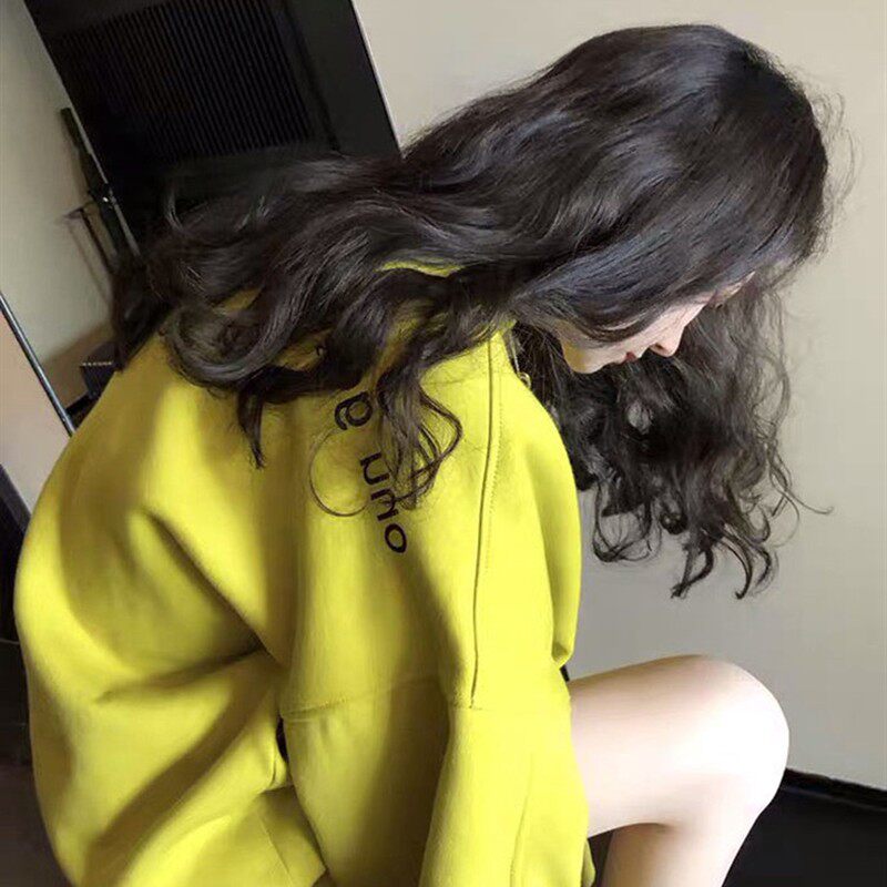 2024新款加绒中长版遮屁股卫衣女oversize设计感小众宽松bf慵懒风