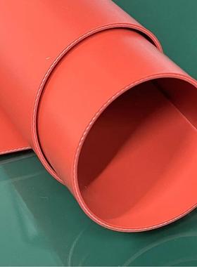 红色6橡胶垫玻纤夹硅层双硅胶垫1.厚FPC柔性线QWF路板压面合缓冲