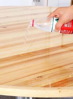 449酒店店家用木实流水席食堂婚宴饭简约可折叠转1饭桌子大盘圆桌