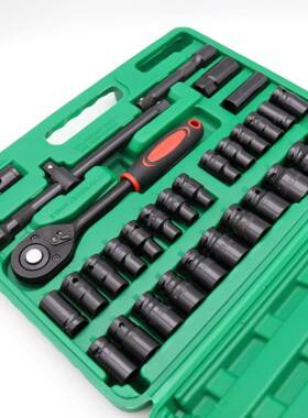 3件套套2筒组铬钒钢套蓝带31802件套筒筒汽套保五金机修组合套装