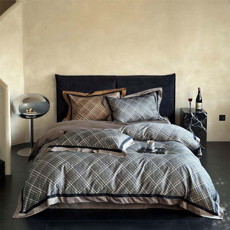 春季淡季雅四款10支长绒棉数印花码系可裸睡床0品家用四AL101546