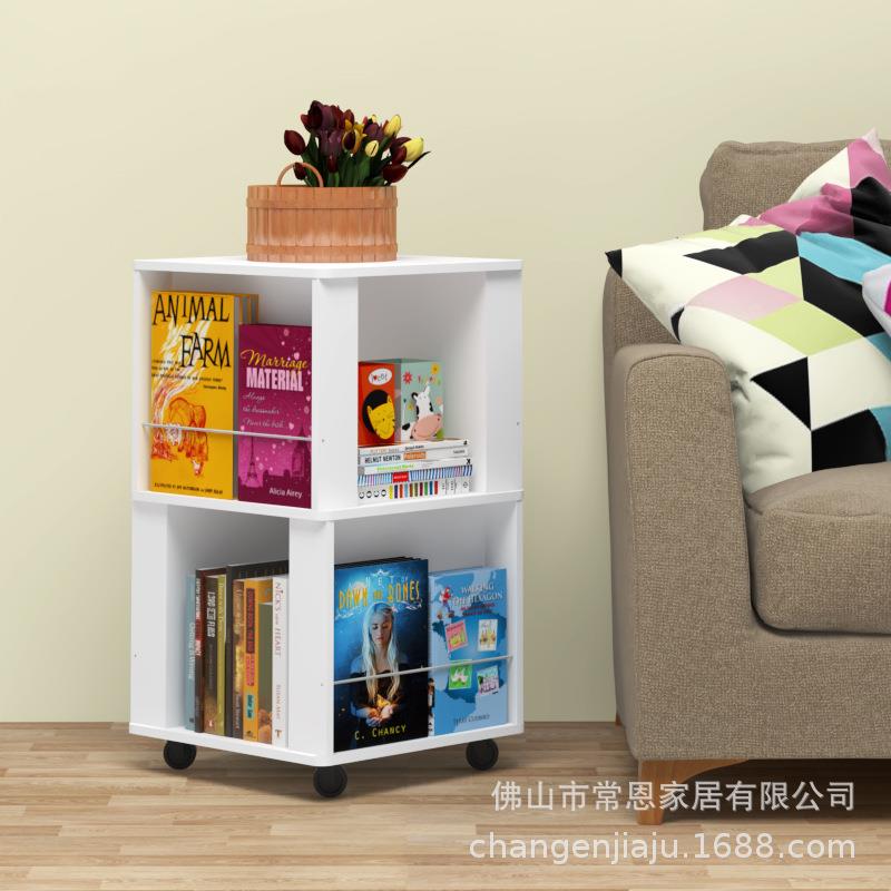 简易移动书架家置物落地MHF儿童绘本学架书柜子架省空间生多层书