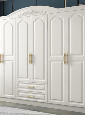 欧式柜加顶柜代简约现经式济型板衣白色组合边柜木BQU质六五门大