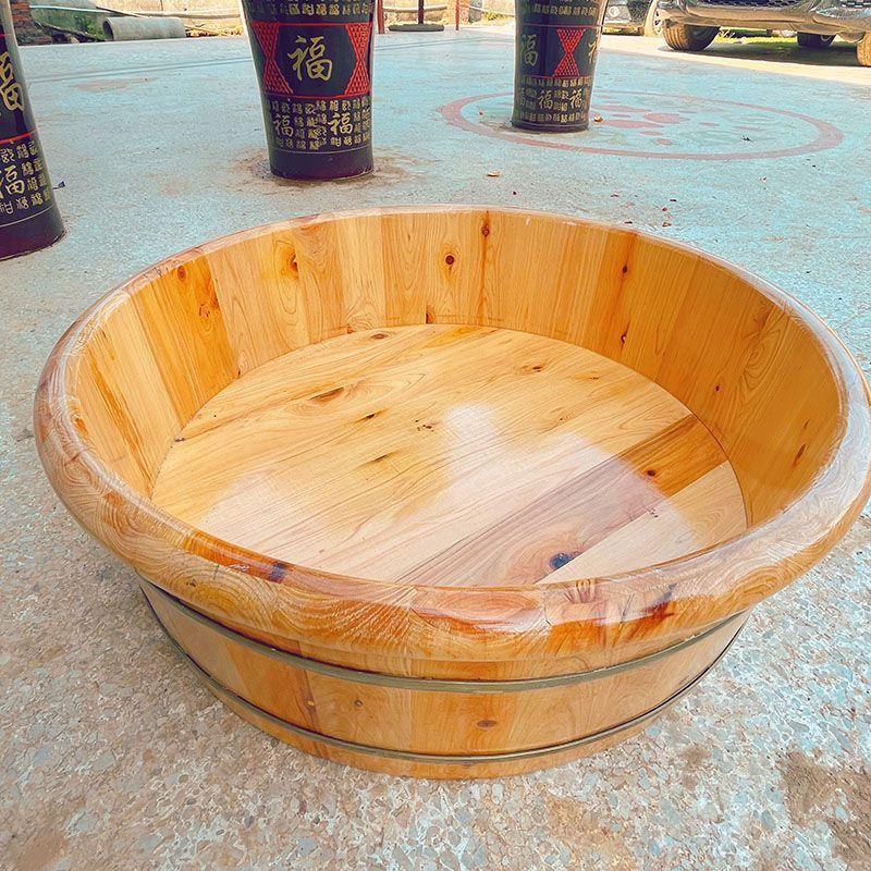 手工实木足浴家用沐浴泡