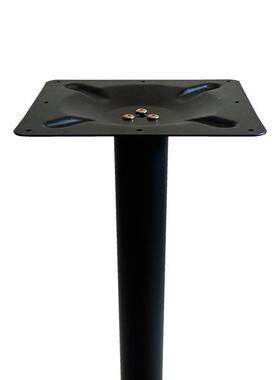 高温烤桌漆板圆黑色桌脚支SDL-A09架洽谈西餐餐厅钢形板钢底座现