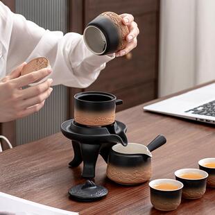 海公浪自用动茶具套组懒人泡茶套具装家办室陶瓷功夫X2408300茶茶