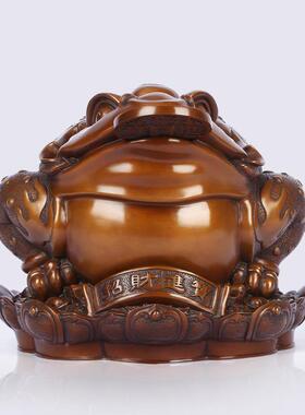 铜欣紫铜《桌吞宝金蟾》家居办公室TXX紫铜2祥前台开业装面饰品摆