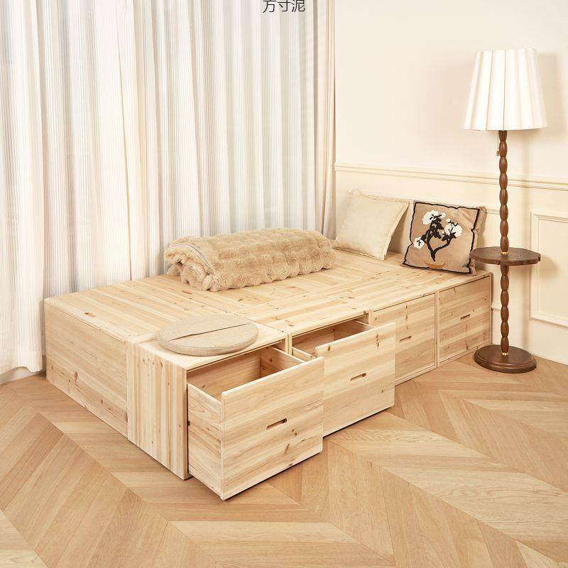 榻米木箱拼床实木储物柜组坐合拼接长方形可收纳榻UJM箱加宽床拼,电子元器件市场,其它元器件,淘宝优惠券,粉丝福利购,淘宝优惠卷