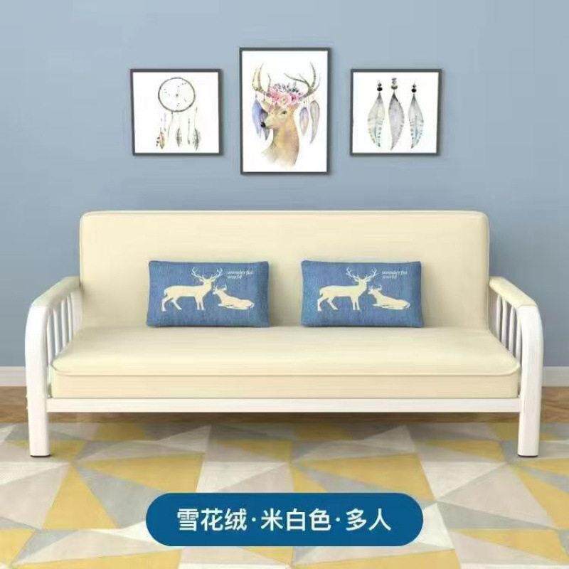 小户型功沙发床出房两用布多艺铁架能折叠一体床现345货家用简约