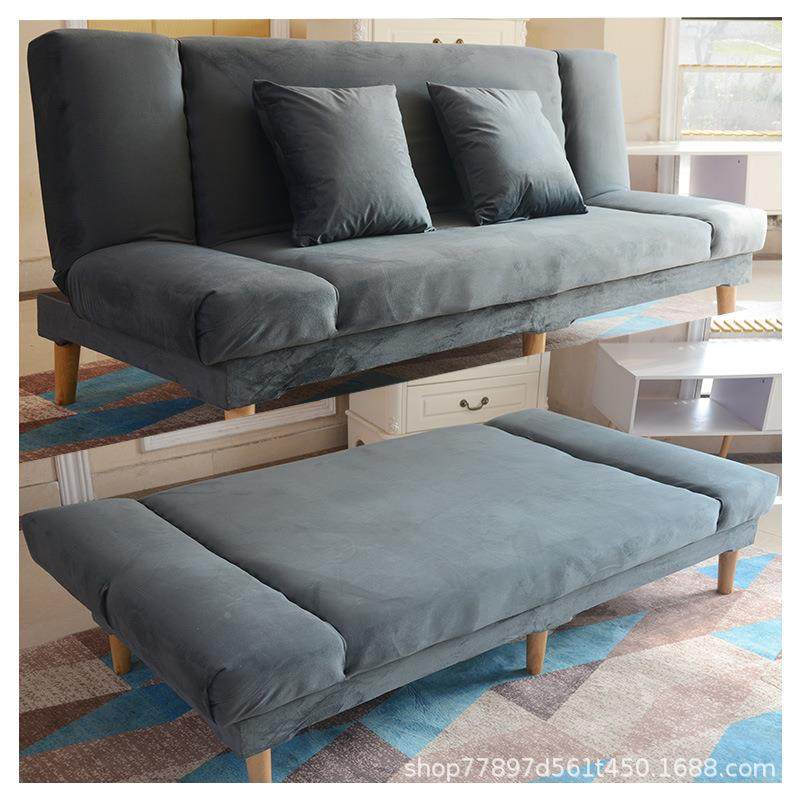 三人位布艺小户.型人简欧式懒客厅省1空间租房432折叠沙发床两用8