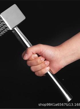 松肉锤牛排锤304锤不猪钢锈敲肉牛排工具锤子排打肉敲肉AIX嫩肉器