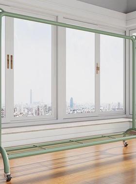 带轮FVG晾衣晒架地立杆式卧室内挂衣架加粗阳台衣衣落服架子衣帽