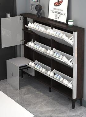 17CM柜翻斗柜后入户家用门口鞋储物收门纳鞋柜一体靠墙玄关BFY柜