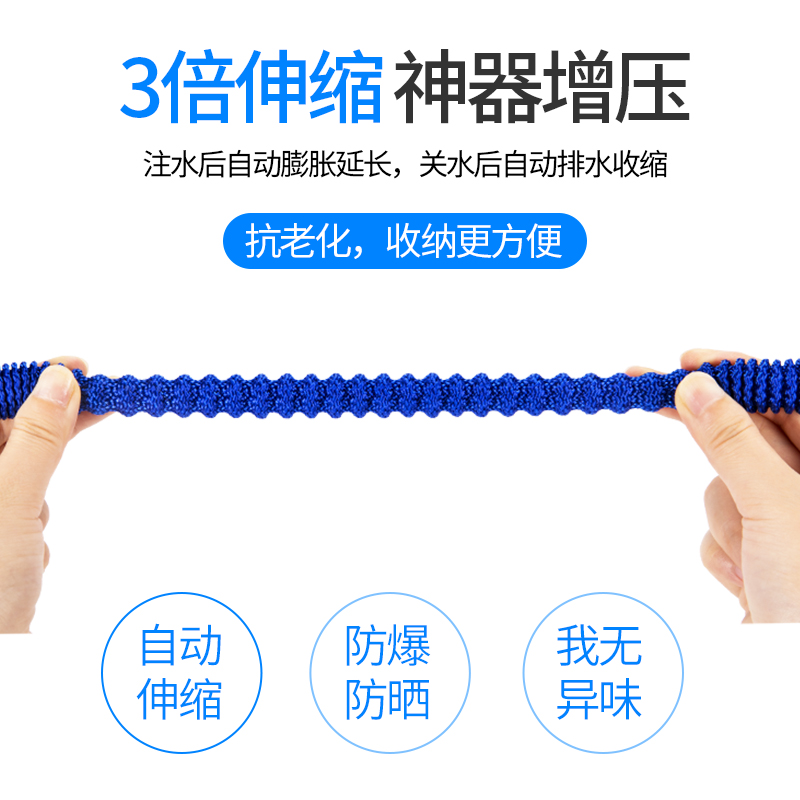 车用高压洗车水枪抢家用神器伸缩B水管软管冲水泵套装浇花喷头工