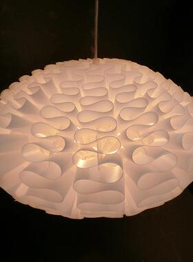 IQL吊p灯p罩灯罩加工白色组装千层吊灯灯罩P灯P塑料灯罩透光