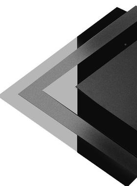 黑色P色C硬板MED材PC防黑火阻燃单色面磨砂板磨砂黑片材塑料板