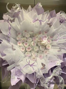 网红花束现外壳成品包装零食VJO成花束情品人节包装半diy礼物芭蕾