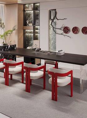 20台25新款轻奢带高级感岛大板茶实桌茶盘嵌入式木茶台茶GYR桌椅