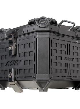 45可L托车带铝合金尾箱便携BK-034快拆手提式摩底板电动车黑色后