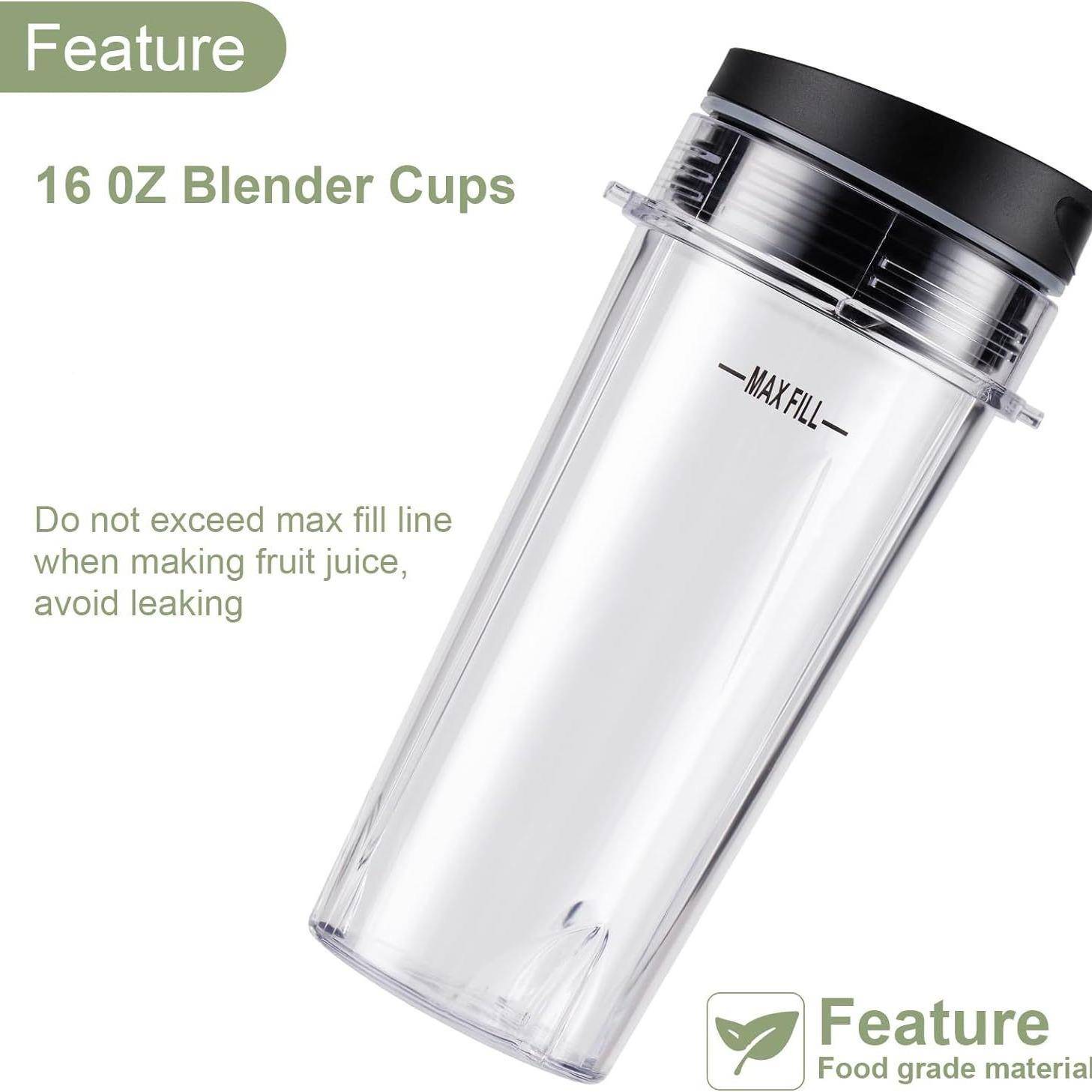 5件套inja6搅拌机配件16oz适用B60LBL663BL665QNBHP-NJ-05L740BL7