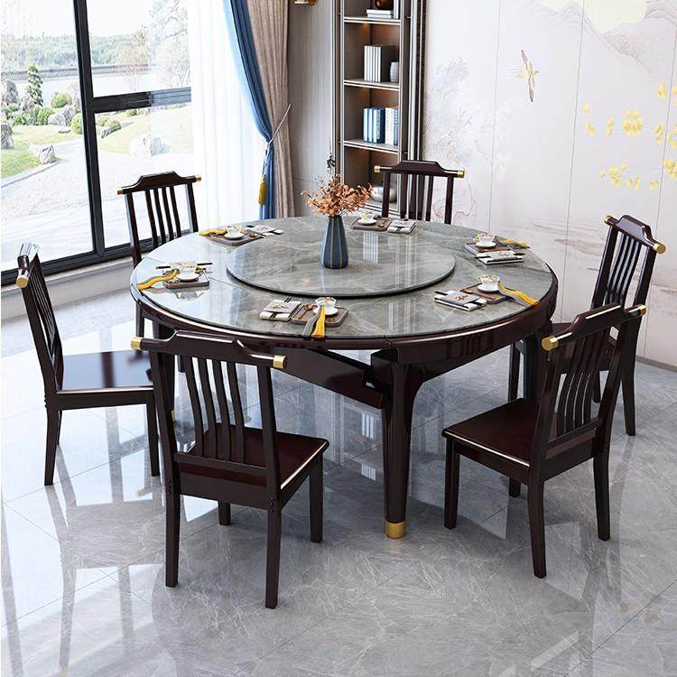新中式岩板桌现代餐简约轻家用型小户奢伸缩方圆两用客1033#厅实,商业/办公家具,餐桌椅系列,淘宝优惠券,粉丝福利购,淘宝优惠卷