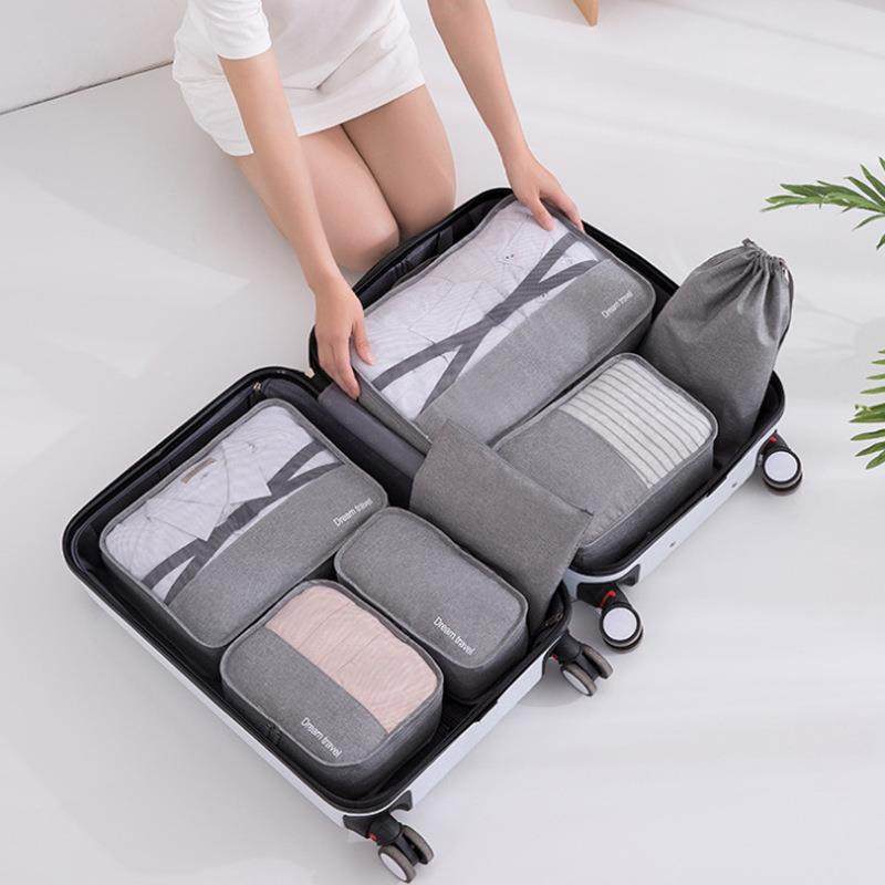 离阳子大旅行收纳袋7件套YLZ7S201容量双层套防水衣服收纳整理旅