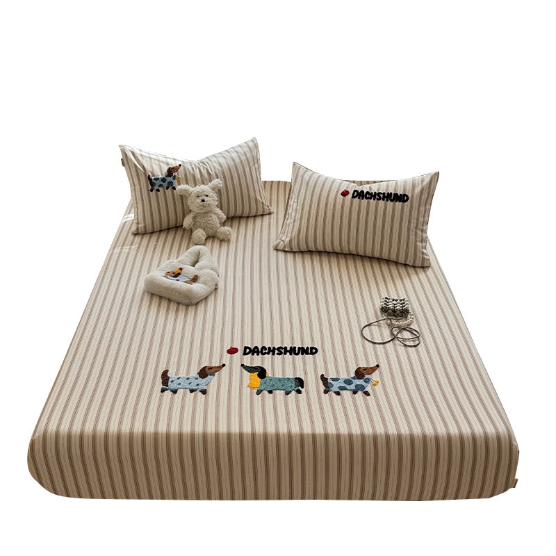 2025新款Ag类全棉老粗布床笠单件100纯棉床垫保护罩榻榻米全包床