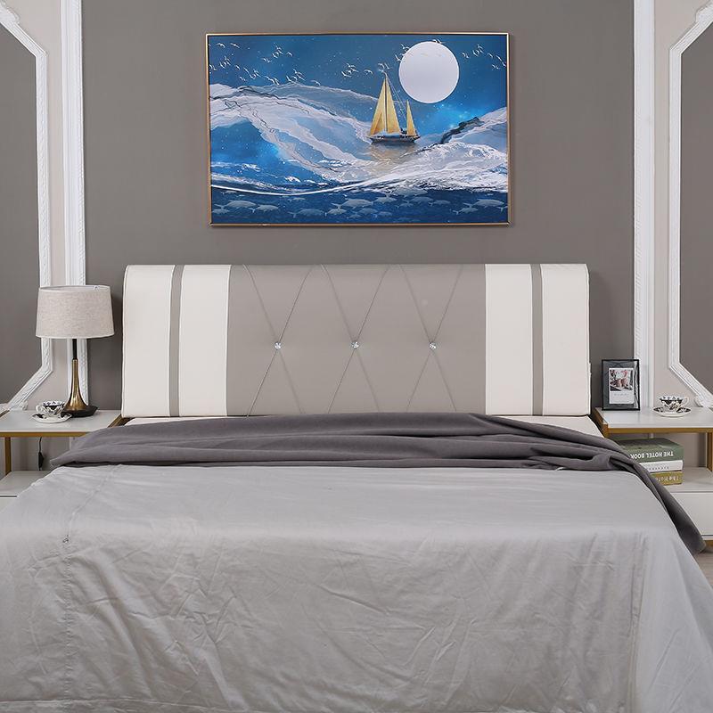 E4C床头靠垫榻榻米54k3Max5软包床头靠板双头大靠背垫无人床枕现