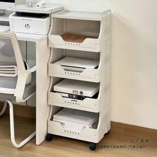 公办室打印机置物架地小推车文件收移纳架桌下F9875HS5多层可动储