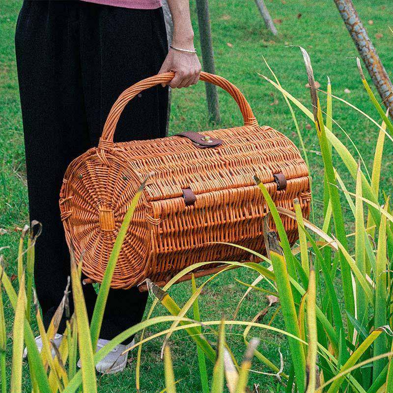 提手无圆筒空野餐篮柳收纳篮水果花篮插户外花野篮露营餐编带餐具,收纳整理,购物袋/环保袋/帆布袋,淘宝优惠券,粉丝福利购,淘宝优惠卷