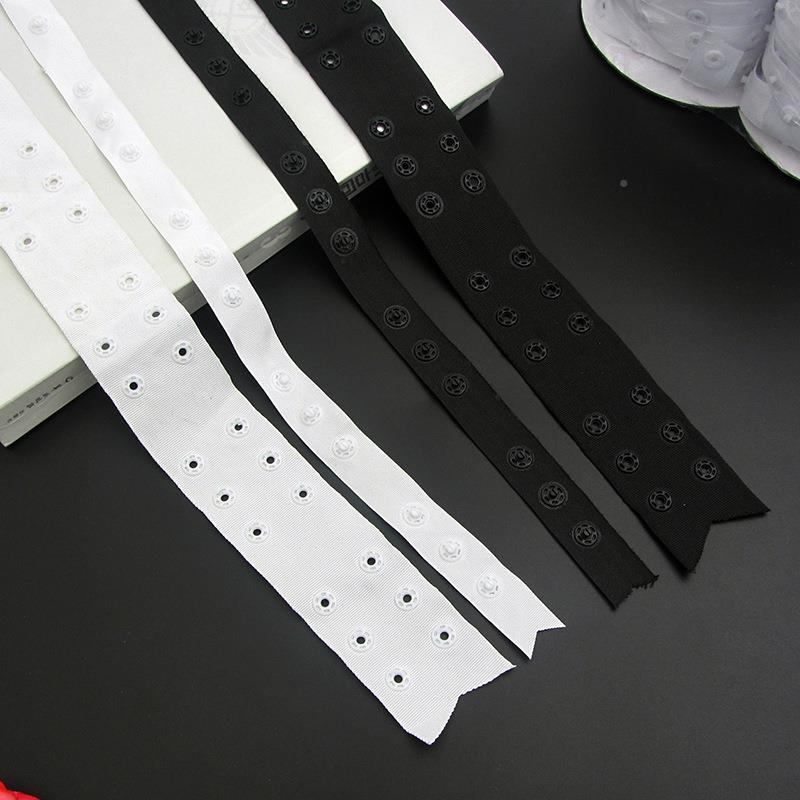 塑母料按扣GEC带布带扣子双扣带排按扣带圈扣带