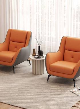 网红适级懒人LJP舒新款高轻奢单人沙发休闲小户型卧室厅客家用组