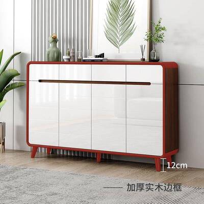 新中户门口鞋柜实木框架大式收容量进门靠墙纳储GOM入物柜多功能
