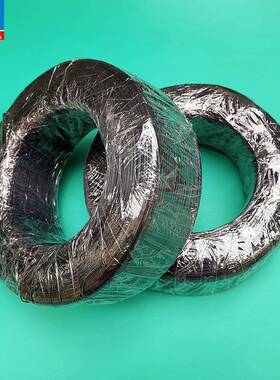 供应打卷2601000铁芯扎丝黑色米胶后2.4环保双面电源扎线带包扁的