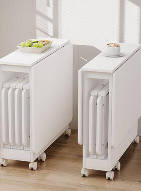 折AIH叠桌小户型简易收纳餐桌用吃饭桌子多家功餐能移动饭桌可折