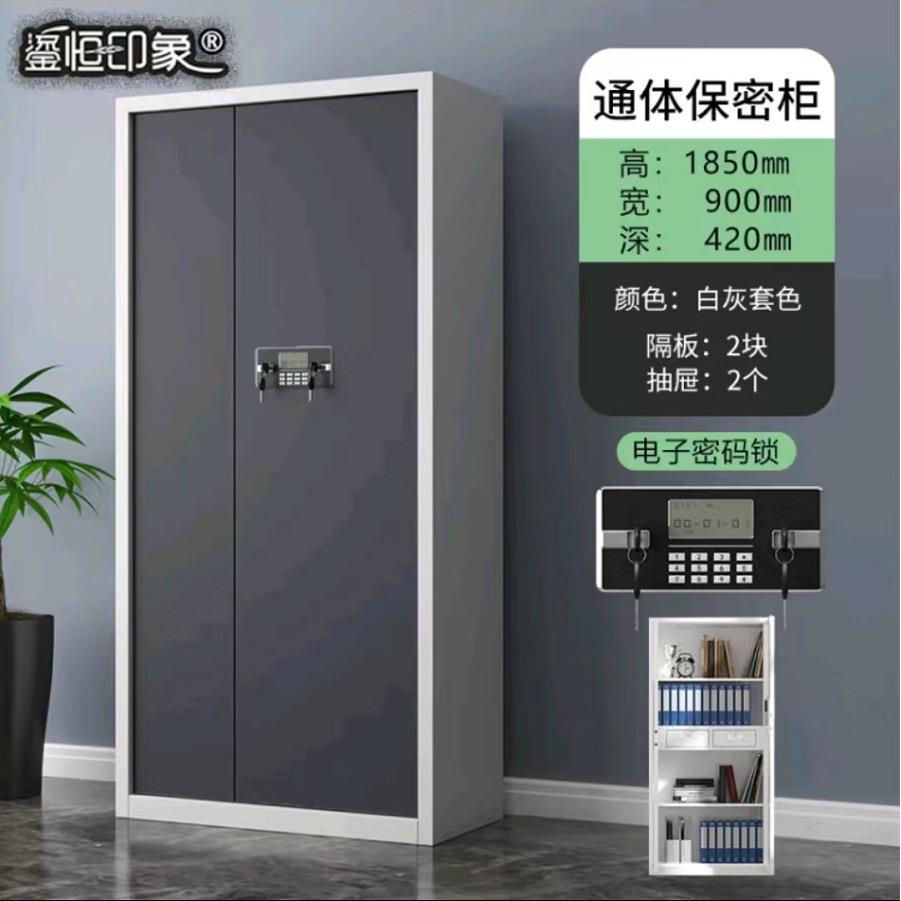 电子文件柜指密码柜铁柜国保密码涉密文柜件存纹放锁ZXZ通体带抽