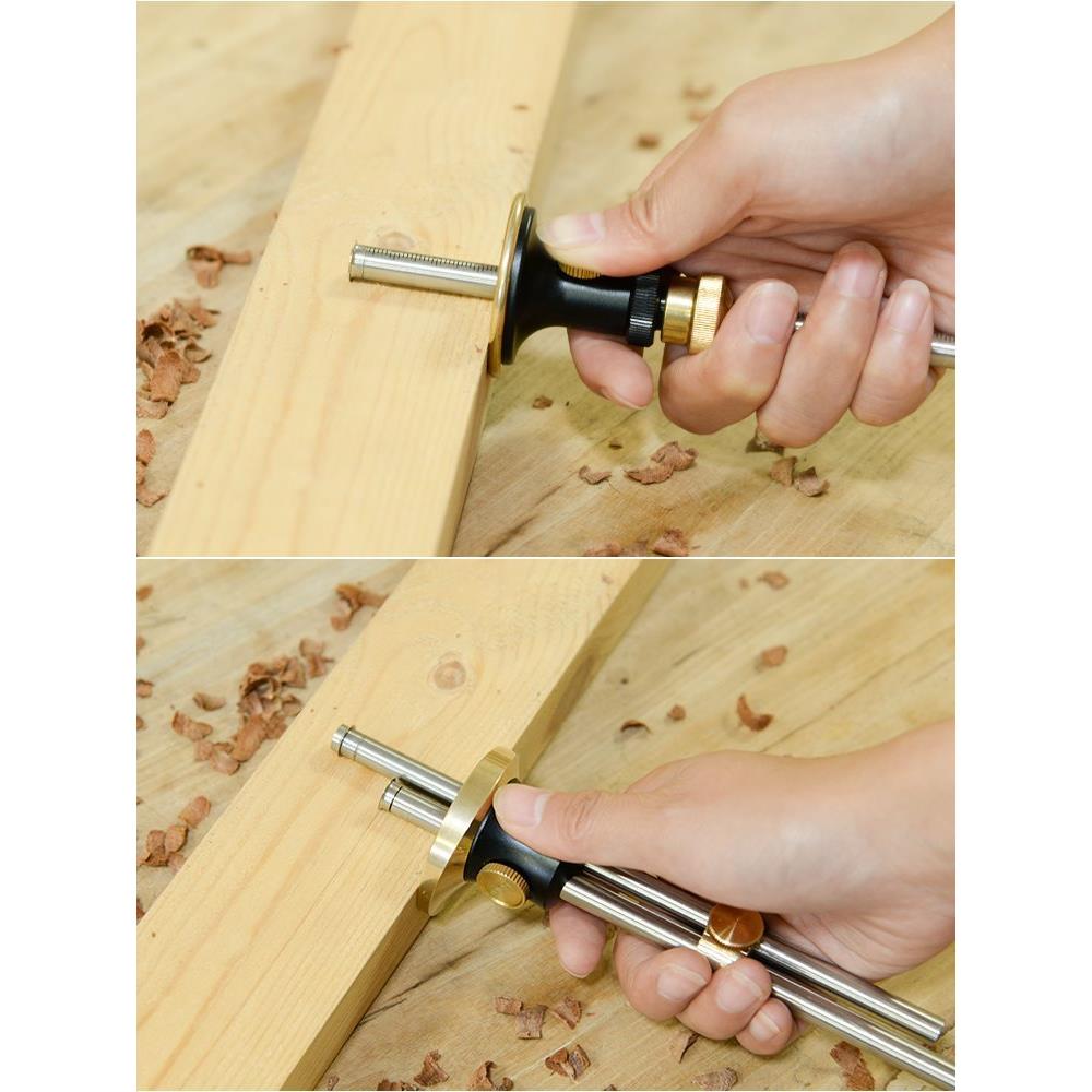 欧式划PHW线器微规调木工划墨平斗动画线器自专用工具划线尺行单