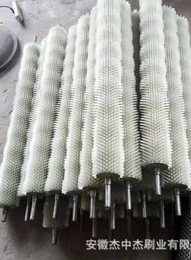 定制带毛刷璃辊工业除尘光轴伏板清扫器圆筒BWG刷玻清洗机毛辊筒