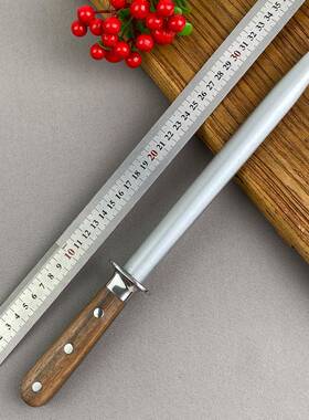 磨刀棒厂家热销现货夫高硬YWN度屠专用好房磨刀器实木手柄厨工具