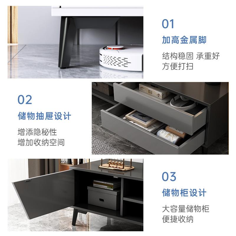 电视纳柜新客厅家用小户型收dsg0050储物柜款现代约一简体落地茶