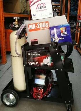 供家直带把手四小轮电焊机工厂具883移动推车收纳小推车