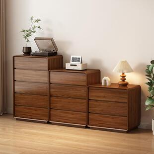 卧墙室斗柜收纳柜主卧床八斗JOD柜实木客厅靠抽屉柜五斗六尾储物